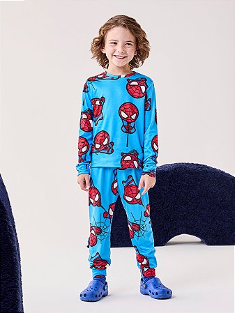PIJAMA MANGA LONGA SPIDER-MAN BIMBI