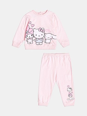 CONJUNTO DE MOLETOM HELLO KITTY MOMI