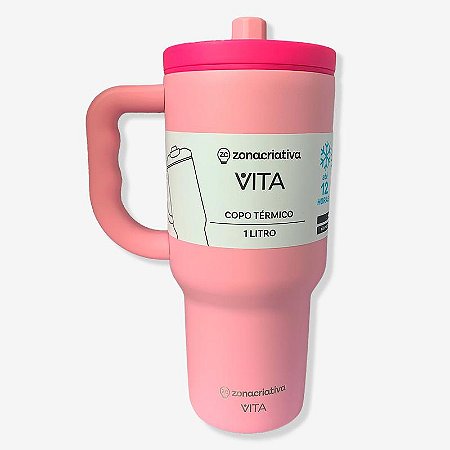 COPO TÉRMICO TUMBLER 1L VITA CANDY ZONA CRIATIVA