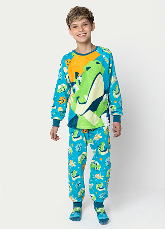 PIJAMA TEEN SOFT DINO ASTRONAUTA PUKET