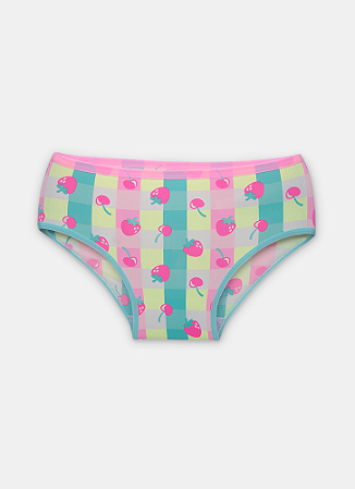 CALCINHA BONECA TEEN VICHY MORANGOS PUKET