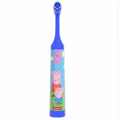 Escova Elétrica Infantil Peppa Pig Azul - Colgate
