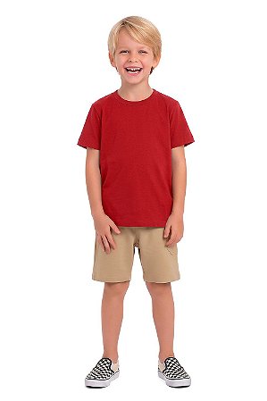 CAMISETA BÁSICA VERMELHA FAKINI