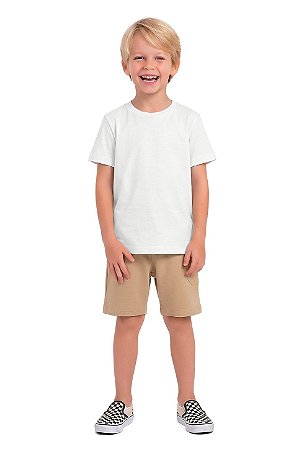 CAMISETA BÁSICA BRANCA FAKINI