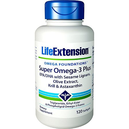 Super Ômega 3 Plus com 120 Cápsulas - Life Extension