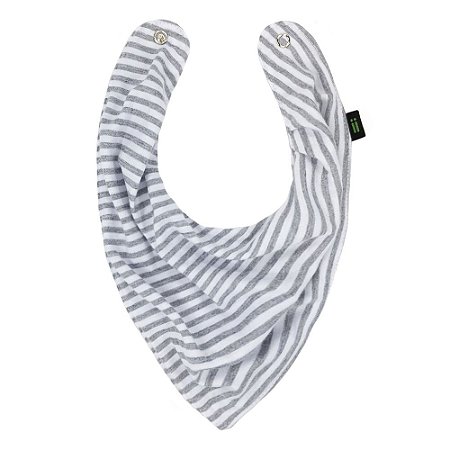 Babador Bandana LTR Fino Mescla e Branco - Gumii