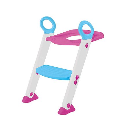 Assento Redutor com Escada Rosa - Buba Baby