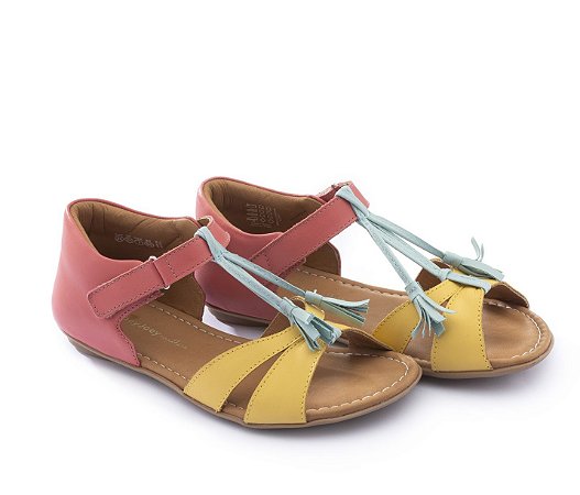 Sandália em Couro Baby Menina Joll J.JOL2-3815 - Tip Toey Joey