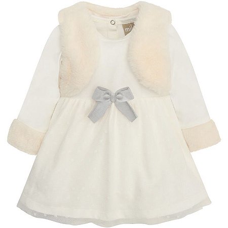 VESTIDO COM COLETE OFF WHITE 11 0103 KYLY