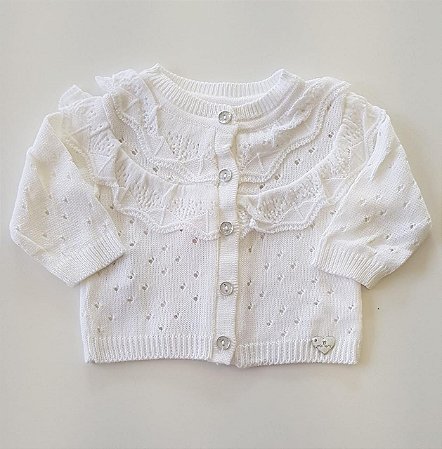 CASACO AUDREIS BABY BRANCO