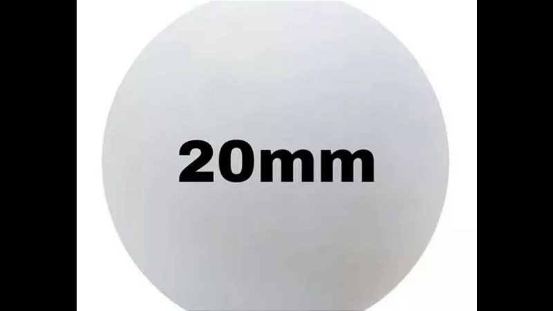 Bola de isopor 20 mm c/100 unds.
