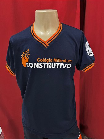 MANGA CURTA CONSTRUTIVO AZUL MARINHO