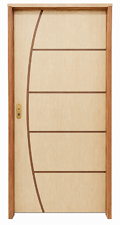 Porta Frisada Stander Belíssima C/ Batente 14 cm Misto C/Fech. Taco Golf Wc - Rick Esquadrias