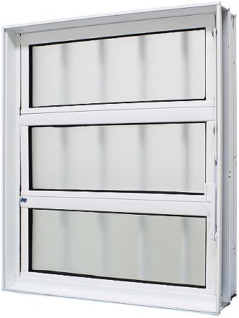 Basculante Em Alumínio Branco 1 Secão Com Grade Externa Vdr Mini Boreal - Jap Caribe Max