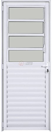 Porta Basculante Vdr. Boreal Alumínio Branco - Spj Linha 25