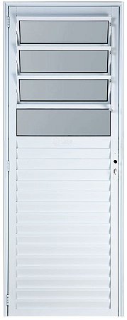 Porta Basculante Vdr. Boreal Alumínio Branco - Spj Linha 25