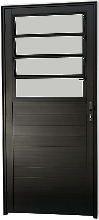 Porta Lambril Basculante Vdr. Boreal Alumínio Preto - Spj Premium