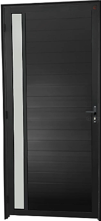 Porta Lambril 1 Visor Vdr. Boreal Alumínio Preto - Spj Premium