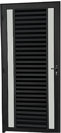 Porta Palheta Duplo Visor Vdr. Boreal Alumínio Preto - Spj Linha 25