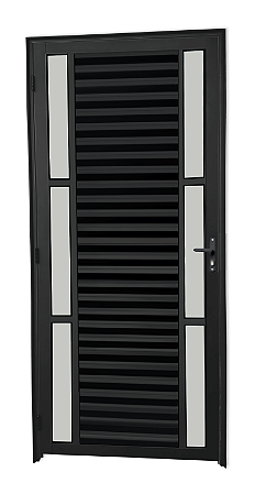 Porta Palheta Duplo Visor Vdr. Boreal Alumínio Preto - Spj Linha 25