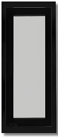 Janela Capelinha Vdr. Mini Boreal Alumínio Preto - Spj Linha 25