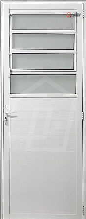 Porta Lambril Basculante Vdr. Boreal Alumínio Branco - Spj Linha 25