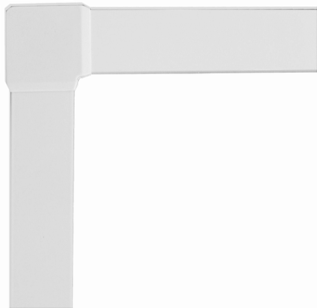 Kit Arremate em Alumínio Branco Para Janela Basculante / Maxim-Ar - Linha Decor - Spj - Últimas Peças