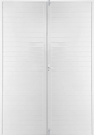 Porta Central Lambril Alumínio Branco - Spj Linha 25