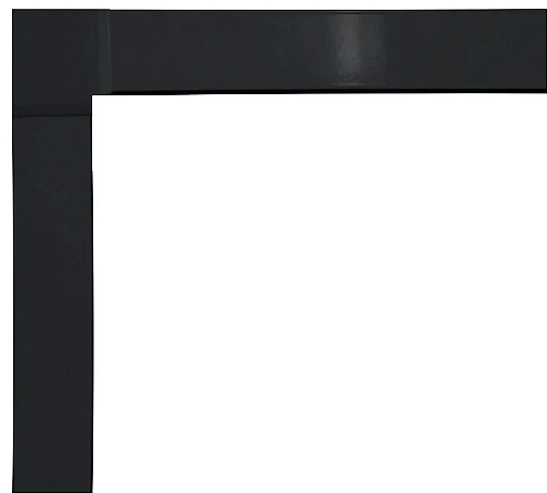 Kit Arremate em Alumínio Preto Para Janela Capelinha - Linha Decor - Spj