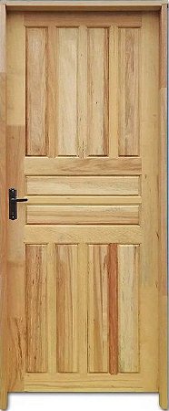 Porta Americana Mista Maciça c/ Batente de 11 cm Misto c/ Fechadura Taco de Golf - Rick Esquadrias Saldão