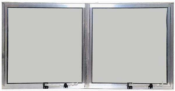 Janela Maxim-Ar 2 Sec. Vdr. Mini Boreal Alumínio Brilhante - Spj Modular - Saldão