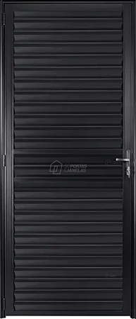 Porta Palheta Sem Ventilação Alumínio Preto - Spj Linha 25 - Saldão