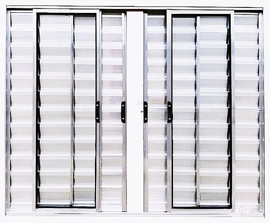 Janela Veneziana 6 Fls Sem Grade Alumínio Brilhante - Spj Linha Leve - Saldão