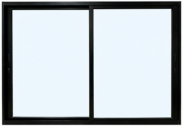 Janela De Correr 2 Folhas Móveis Sem Bandeira Sem Grade Alumínio Preto - Cmc Esquadrias Harmony