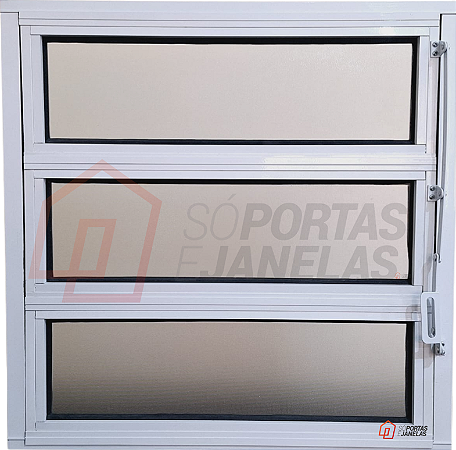 Janela Basculante 1 Sec. Vdr. Mini Boreal Alumínio Branco - Cmc Classic