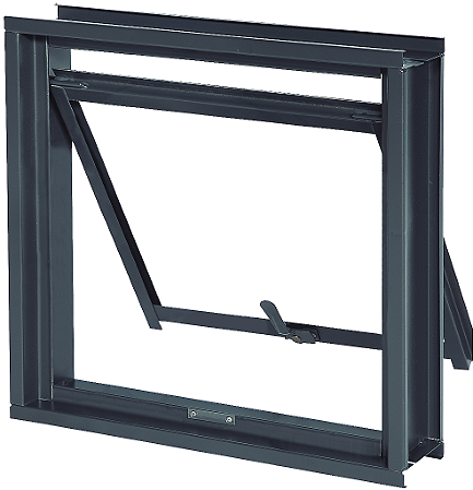 Janela Maxim-Ar Em Aço 1 Seção Sem Grade - Brasil Esquadrias - Universal