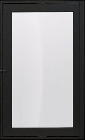 Janela Capelinha Vdr. Mini Boreal Alumínio Preto - Linha Maxx - Esal