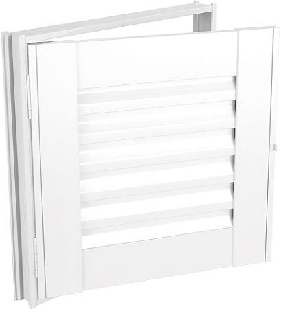 Porta Abrigo Em Aço Branco Sem Ventilação C/ Porta Cadeado Req. 6 Cm - Brasil Esquadrias Inove Saldão