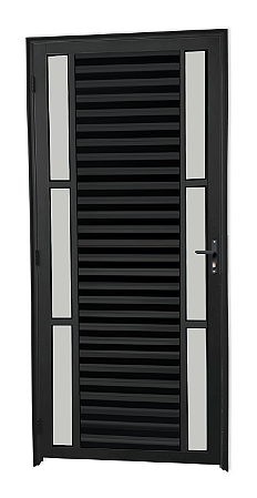 Porta Palheta Duplo Visor Vdr. Boreal Alumínio Preto - Spj Linha 25 Saldão