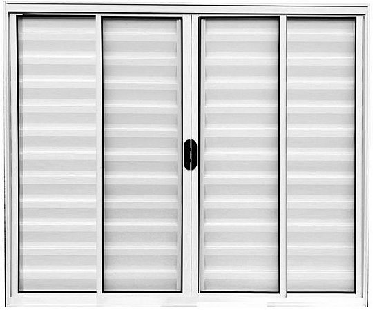 Janela Veneziana 6 Fls Sem Grade Alumínio Branco - Spj Modular Saldão