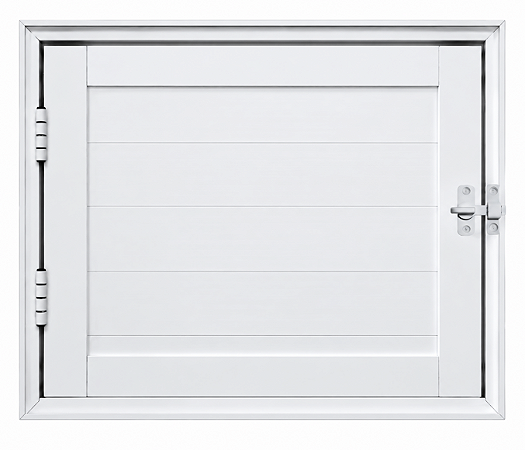 Porta Abrigo Lambril Alumínio Branco - Spj Linha Premium Saldão