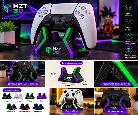 Suporte 3D para Controle Gamer – MZT 3D