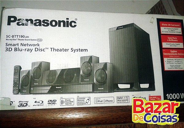PanasonicHomeTheater SCBTT190 - Valor R$ 900,00