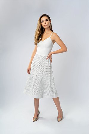 Vestido Midi de Couro Maylen