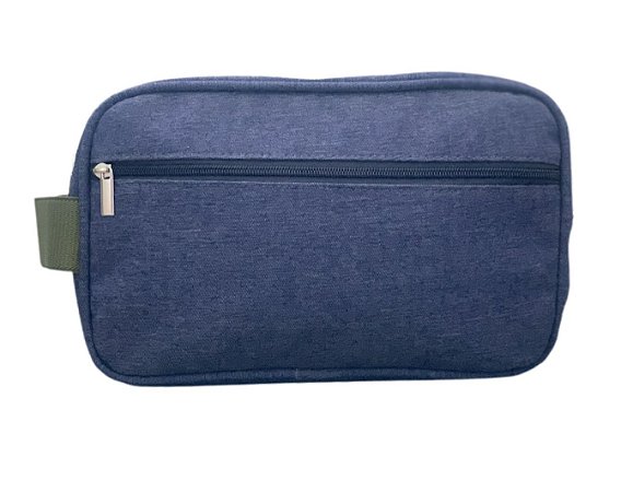 Necessaire Dupla Jeans alça verde