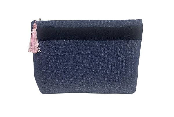 Necessaire Bahia jeans brilhante