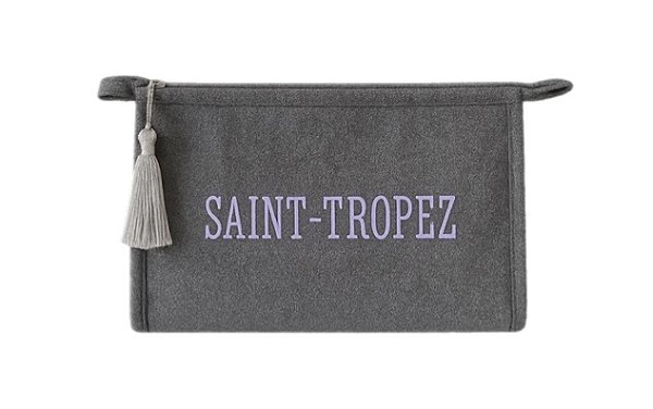 Necessaire Trancoso prata brilho SAINT-TROPEZ