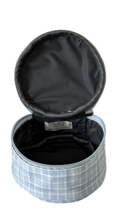 Porta fios xadrez azul