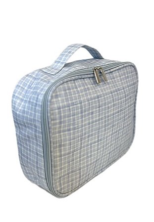 Malinha Barcelona M xadrez azul