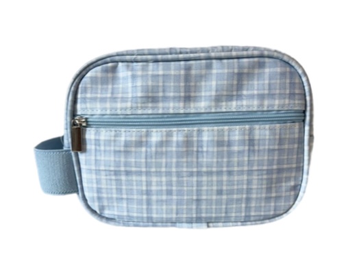 Necessaire mini dupla xadrez azul